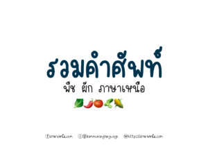 ภาษาเหนือ ฮา ๆ คำศัพท์ฮา ๆ ที่คนชอบเข้าใจผิด